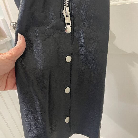 Milwaukee Motorcycle Clothing Co Chaps Leather Mens Black Size 32 EUC - Picture 8 of 8